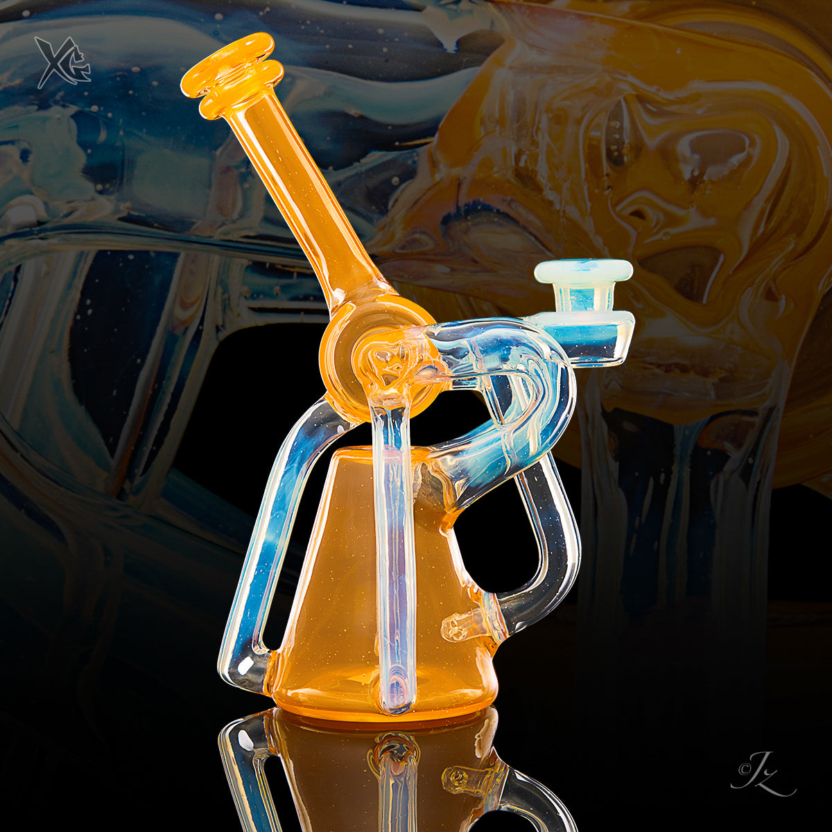 V2 Triple Drain - Red Tail Glass
