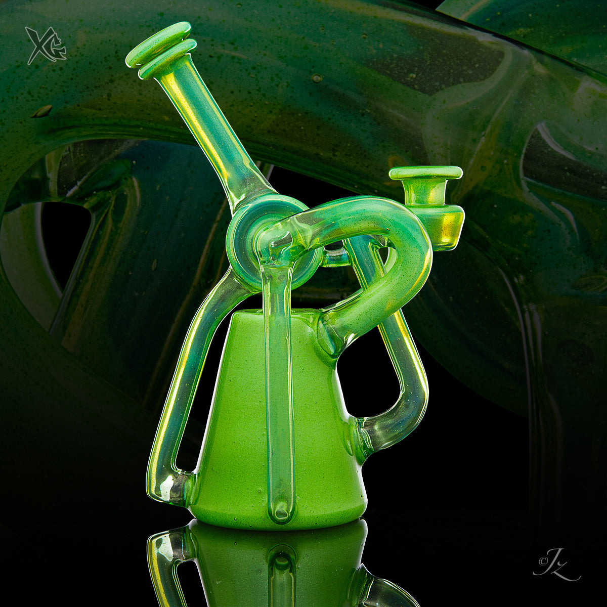 V2 Triple Drain - Red Tail Glass