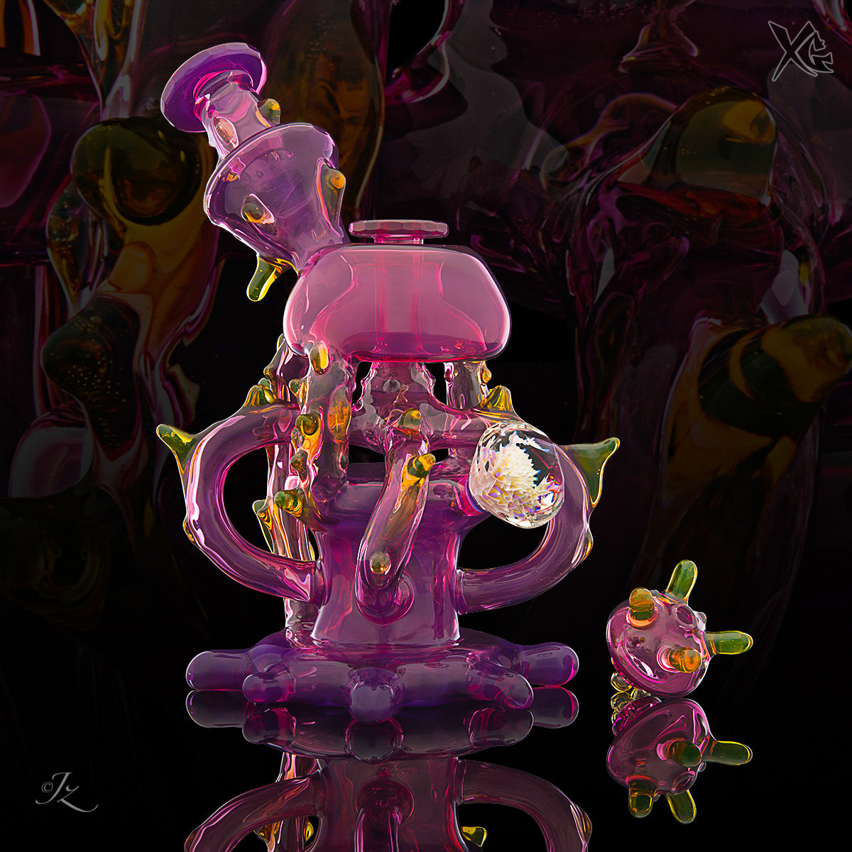 Quad Dripper Recycler - 23 Glass