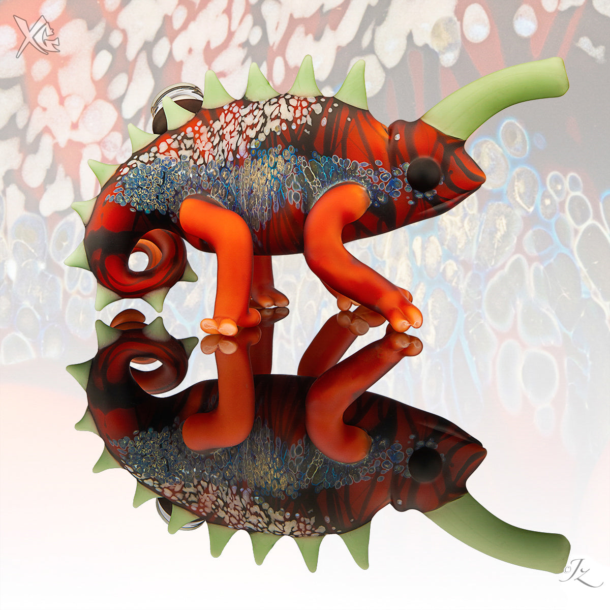 Standing Chameleon - Hardman Glass Art