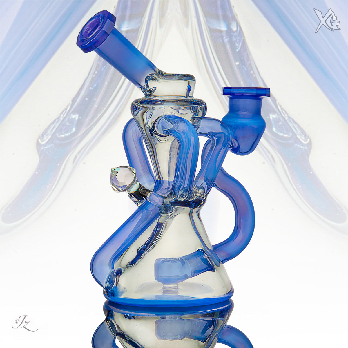 Facet Quad Recycler - Moo Glass